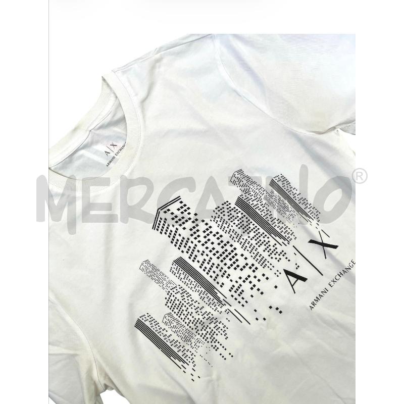 T SHIRT DONNA ARMANI EXCHANGE BIANCA SKYLINE | Mercatino dell'Usato Rivoli 3