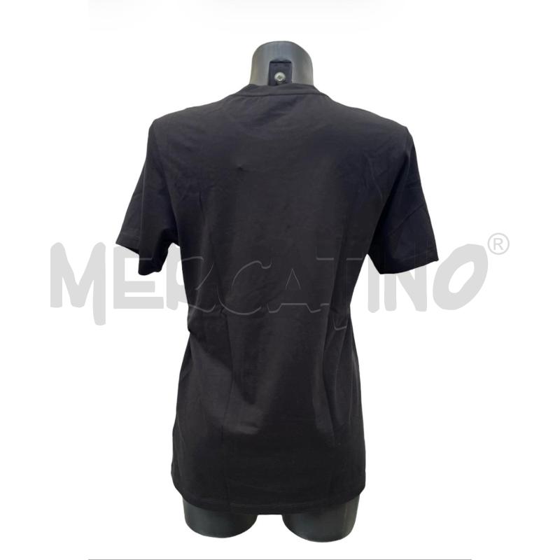 T SHIRT DONNA EMPORIO ARMANI NERA LOGO RETTANGOLI BRILL | Mercatino dell'Usato Rivoli 2