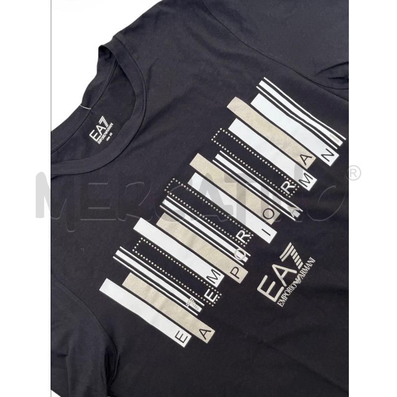T SHIRT DONNA EMPORIO ARMANI NERA LOGO RETTANGOLI BRILL | Mercatino dell'Usato Rivoli 3