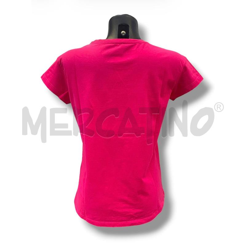 T SHIRT DONNA GAUDI FUCSIA LOGO FLOREALE  | Mercatino dell'Usato Rivoli 2