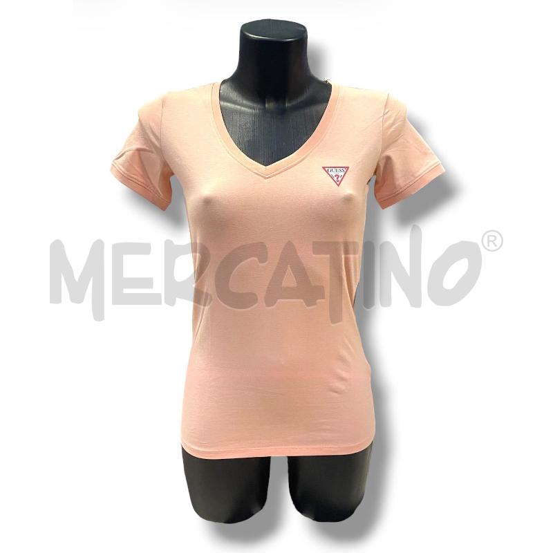 T SHIRT DONNA GUESS PESCA LOGO GOMMA SCOLLO V | Mercatino dell'Usato Rivoli 1