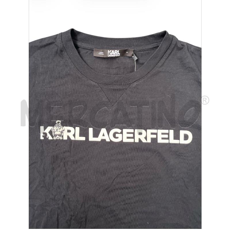 T SHIRT DONNA KARL LAGERFELD NERA LOGO B IANCO | Mercatino dell'Usato Rivoli 3