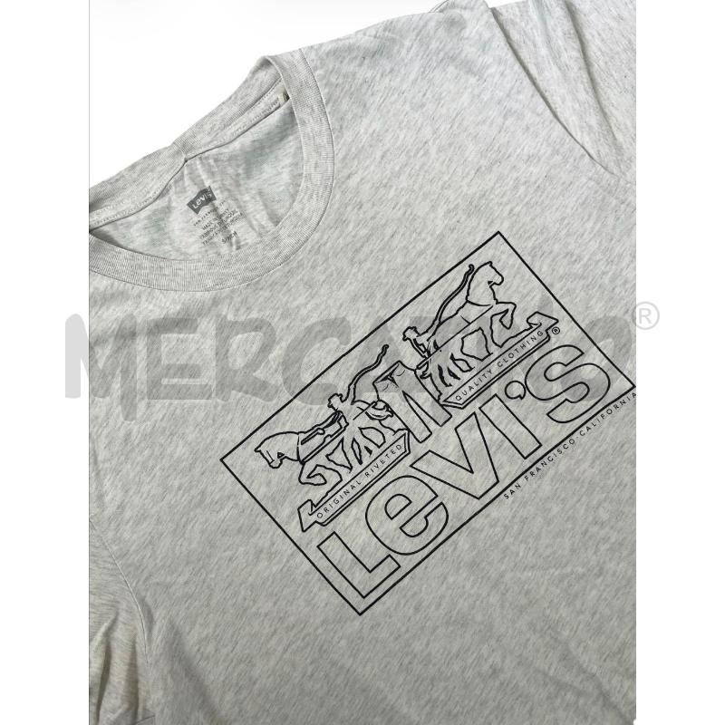T SHIRT DONNA LEVI'S GRIGIA CHIARA LOGO STAMPA | Mercatino dell'Usato Rivoli 3