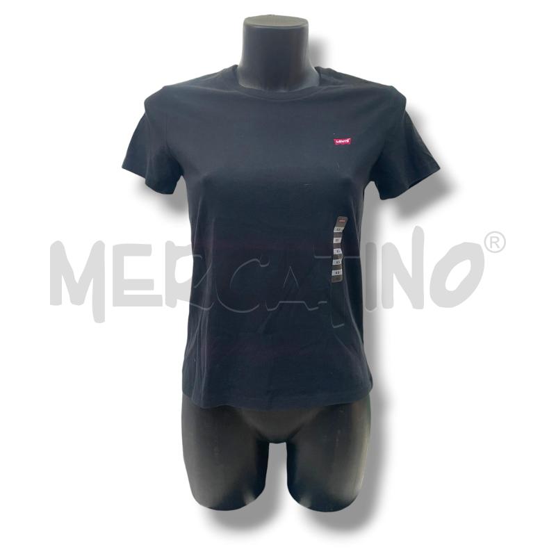 T SHIRT DONNA LEVI'S NERA MINI LOGO | Mercatino dell'Usato Rivoli 1