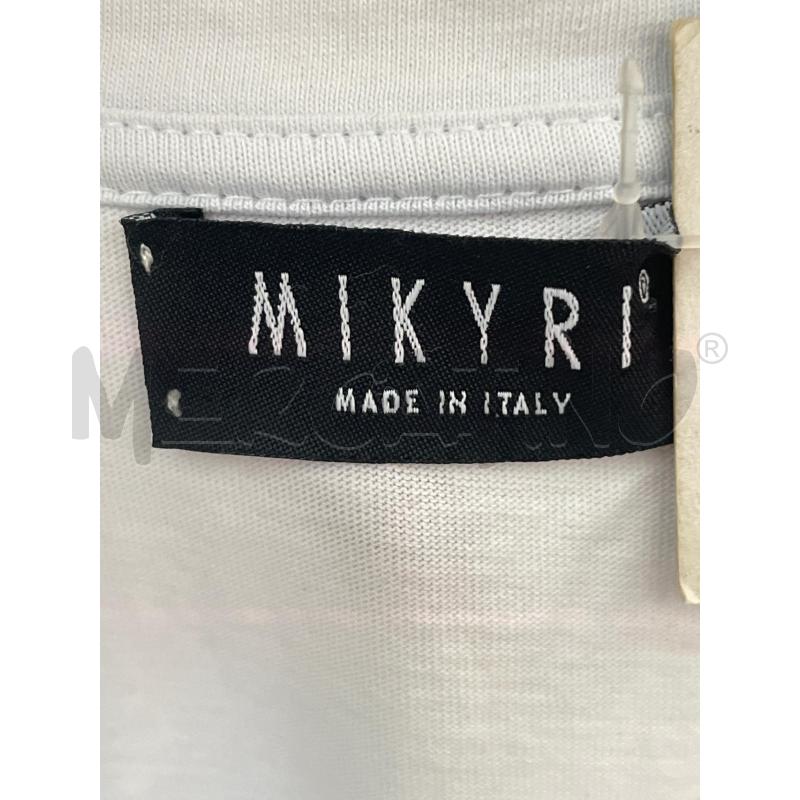 T SHIRT DONNA MIKYRI BIANCA MANICHE FRANGE PAILLETTES BRONZO | Mercatino dell'Usato Rivoli 4