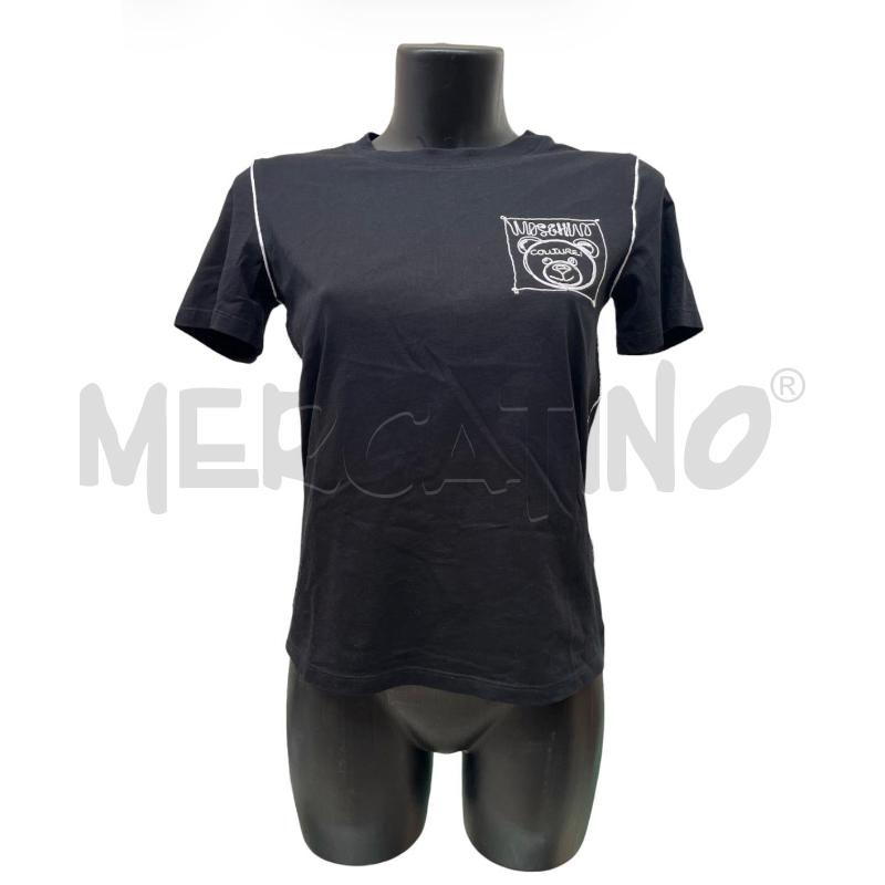 T SHIRT DONNA MOSCHINO NERA TASCA TEDDY | Mercatino dell'Usato Rivoli 1