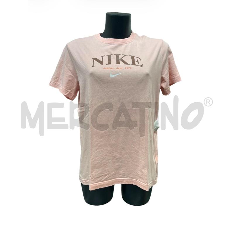 T SHIRT DONNA NIKE ROSA LOGO MARRONE | Mercatino dell'Usato Rivoli 1