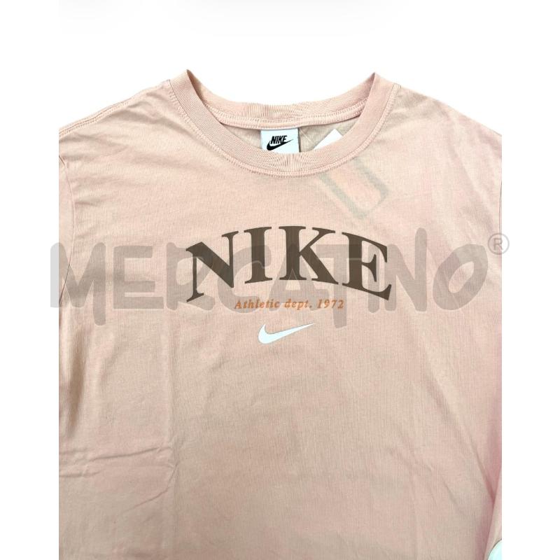 T SHIRT DONNA NIKE ROSA LOGO MARRONE | Mercatino dell'Usato Rivoli 3