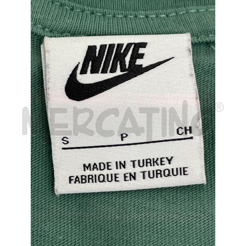 T SHIRT DONNA NIKE VERDE LOGO BIANCO FRONTALE  | Mercatino dell'Usato Rivoli 3