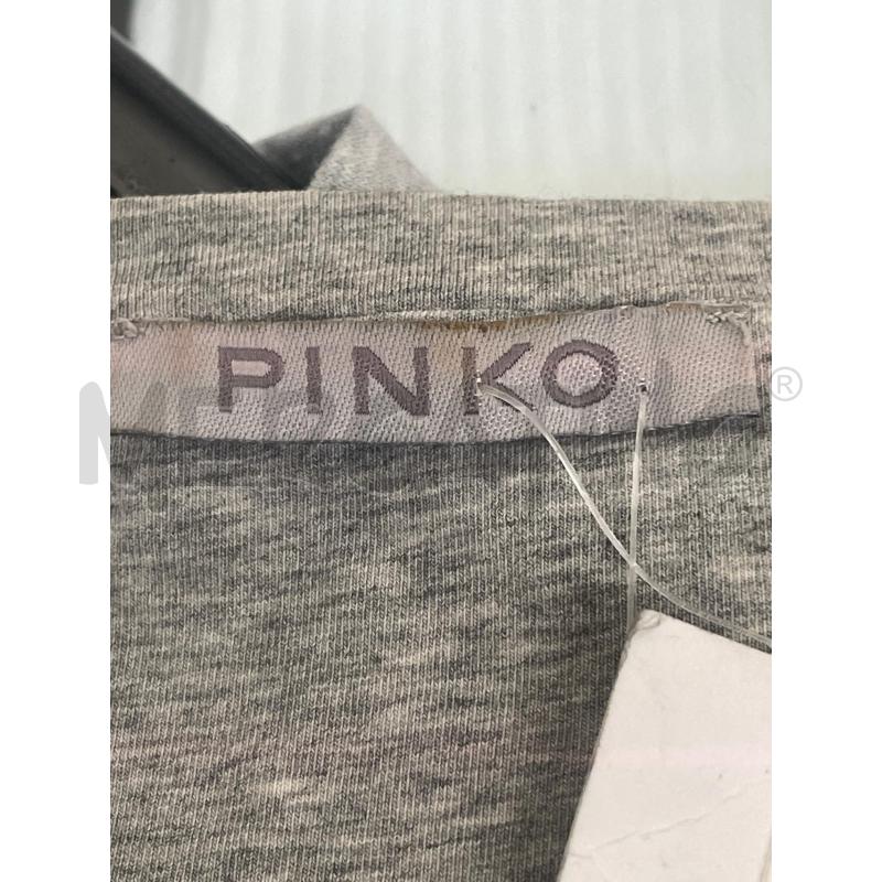 T SHIRT DONNA PINKO GRIGIA ANIMALIER SCOLLO PERLE | Mercatino dell'Usato Rivoli 3