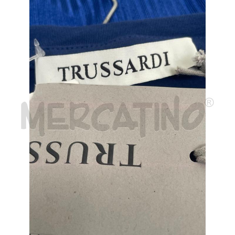 T SHIRT DONNA TRUSSARDI BLU LOGO CANGIANTE | Mercatino dell'Usato Rivoli 3
