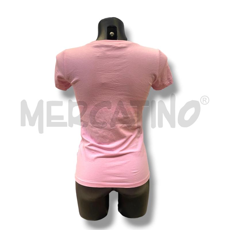 T SHIRT DONNA TRUSSARDI ROSA LOGO PIETRE | Mercatino dell'Usato Rivoli 2