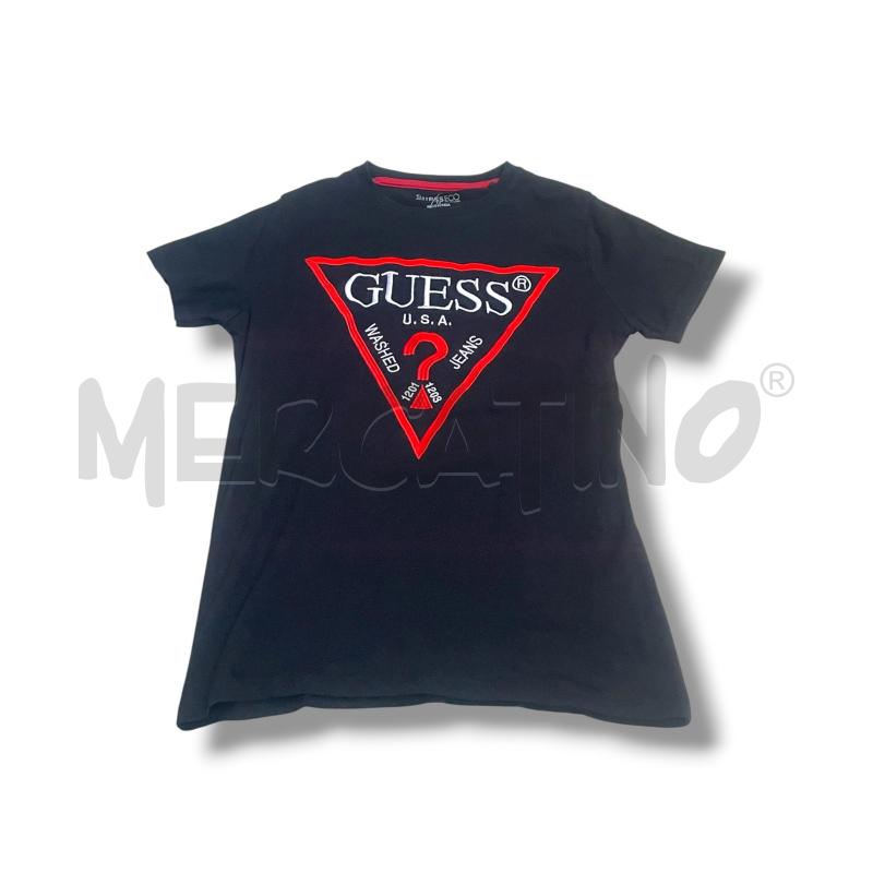 T SHIRT J GUESS BIANCA/NERA LOGO  | Mercatino dell'Usato Rivoli 1