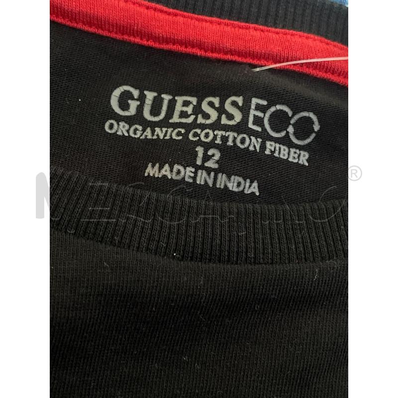 T SHIRT J GUESS BIANCA/NERA LOGO  | Mercatino dell'Usato Rivoli 3