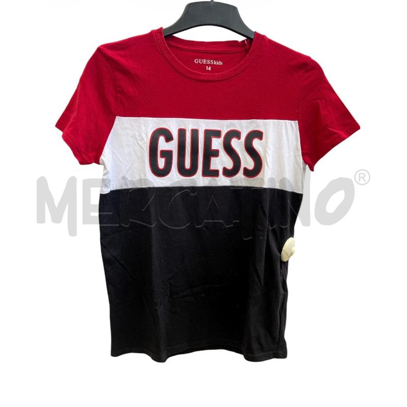T SHIRT J GUESS ROSSA NERA BIANCA | Mercatino dell'Usato Rivoli 1