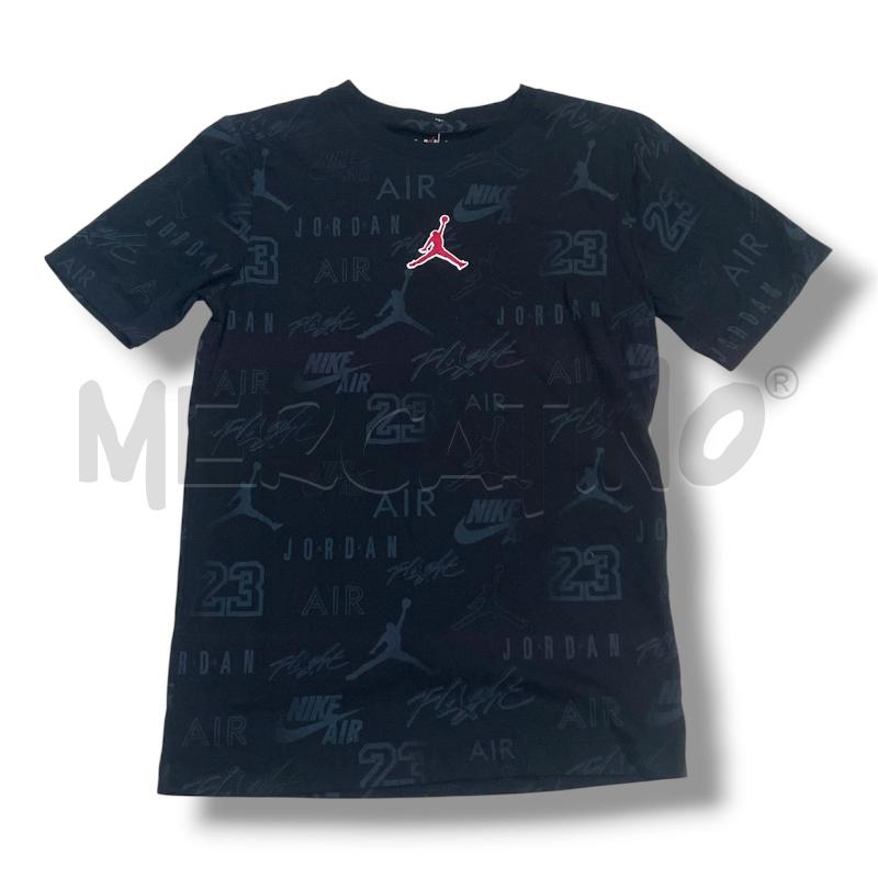 T SHIRT J JOIRDAN NERA MULTILOGO | Mercatino dell'Usato Rivoli 1