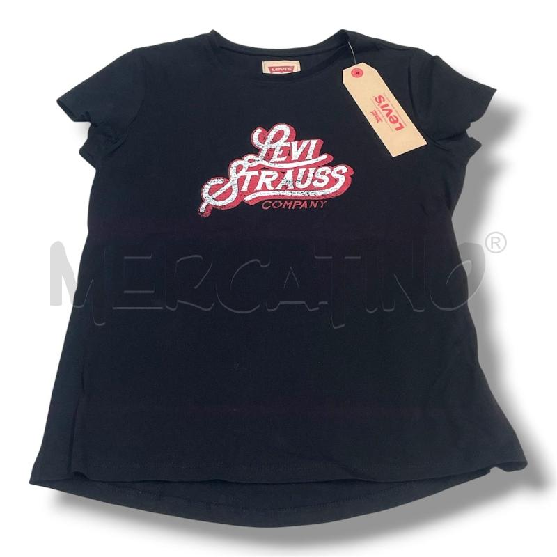 T SHIRT J LEVI'S NERA SCRITTA ROSSA | Mercatino dell'Usato Rivoli 1