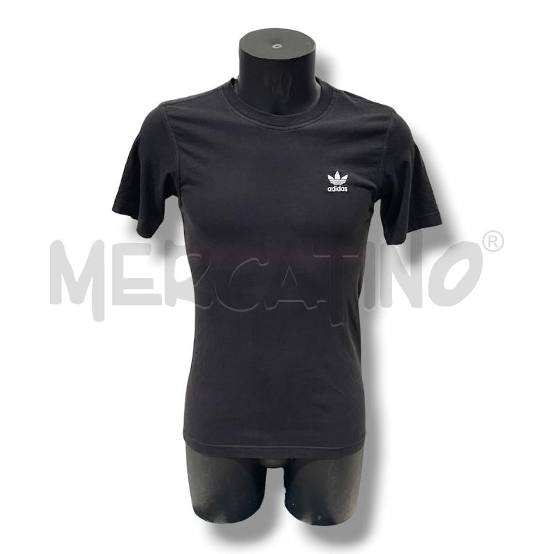 T SHIRT UOMO ADIDAS NERA LOGO BIANCO | Mercatino dell'Usato Rivoli 1