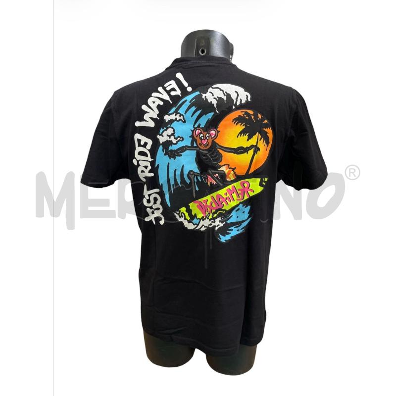 T SHIRT UOMO DISCLAIMER NERA JUST RIDE WAVE RETRO | Mercatino dell'Usato Rivoli 2