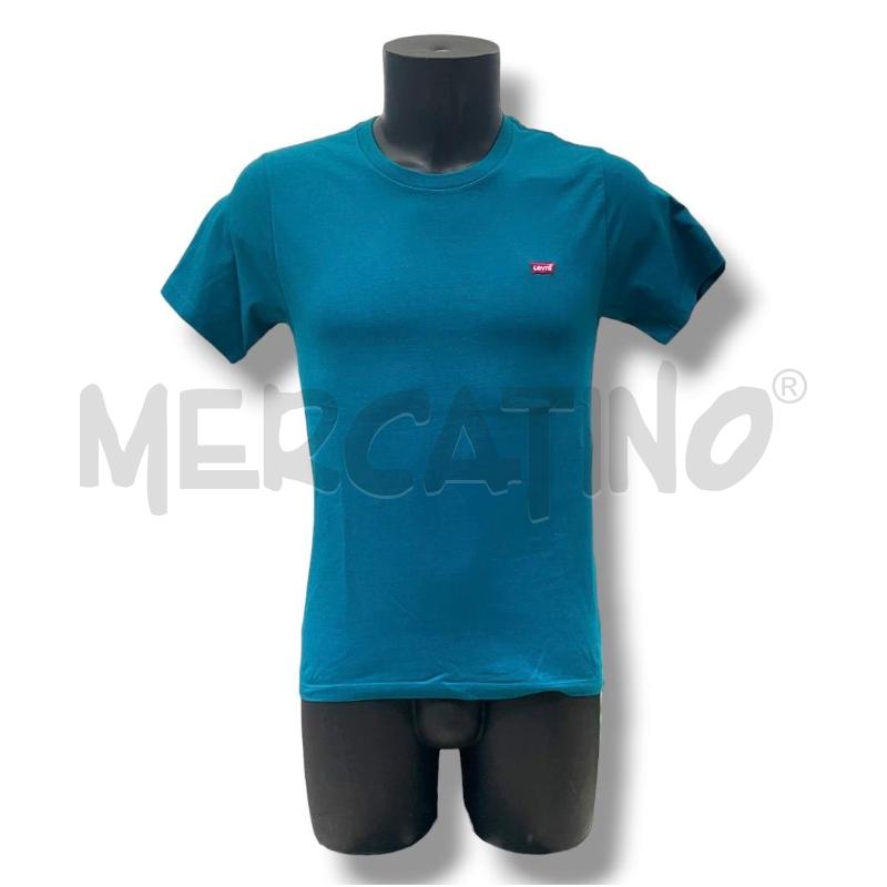 T SHIRT UOMO LEVI'S TURCHESE LOGO RICAMATO | Mercatino dell'Usato Rivoli 1