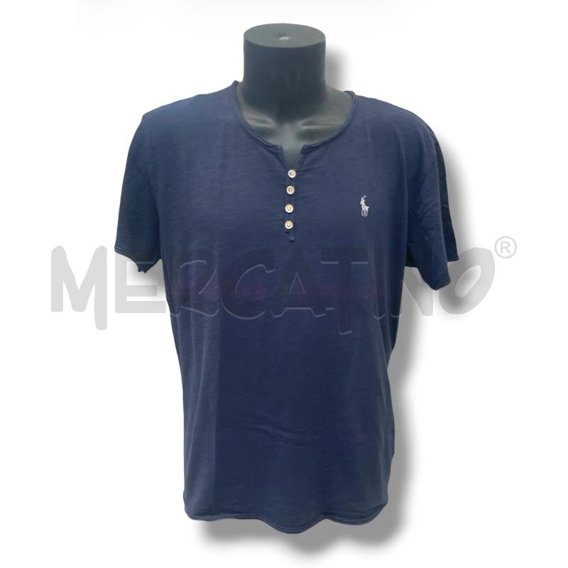 T SHIRT UOMO RALPH LAUREN BLU 4 BOTTONI | Mercatino dell'Usato Rivoli 1