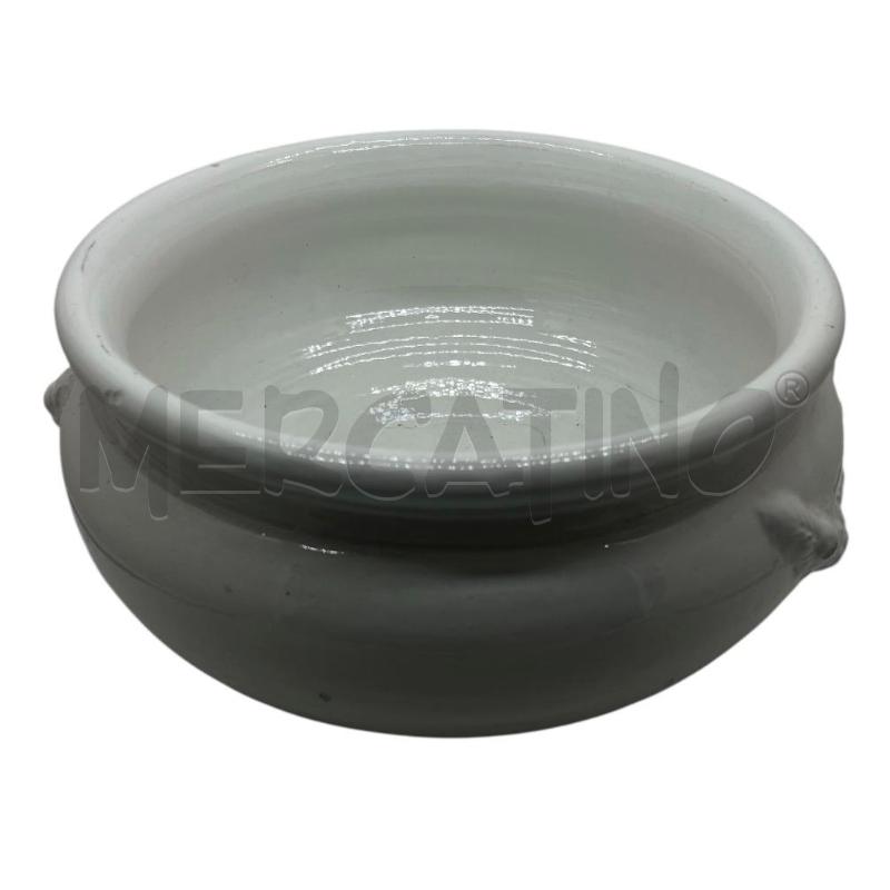 VASO BIANCO TERRACOTTA 30CM X 16H | Mercatino dell'Usato Rivoli 1