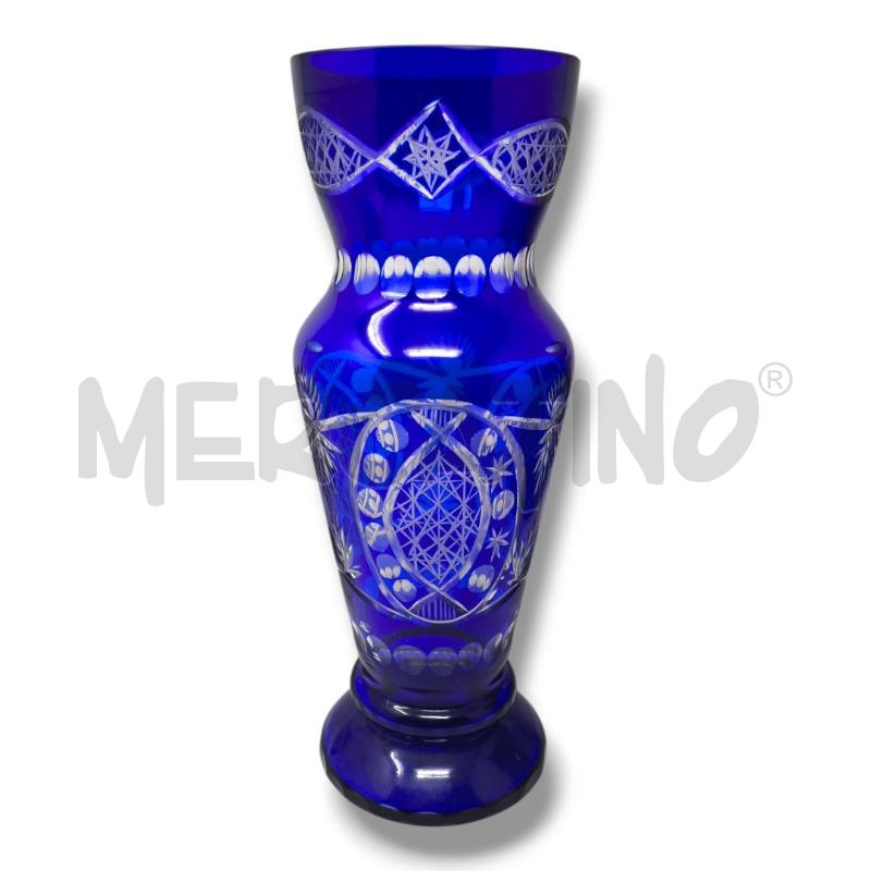 VASO BLU COBALTO CM 32  | Mercatino dell'Usato Rivoli 1