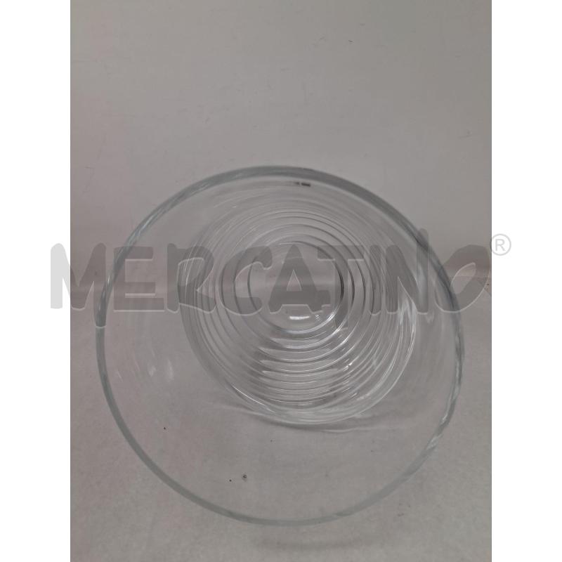 VASO CARLO MORETTI 24 CM IN VETRO BASSE MOLATA  | Mercatino dell'Usato Rivoli 2