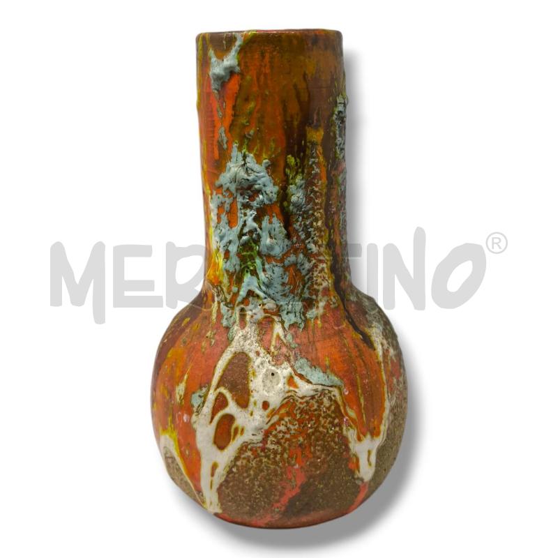 VASO CERAMICA CLAUDIO PULLI DIPINTA A MANO CM 20 | Mercatino dell'Usato Rivoli 2