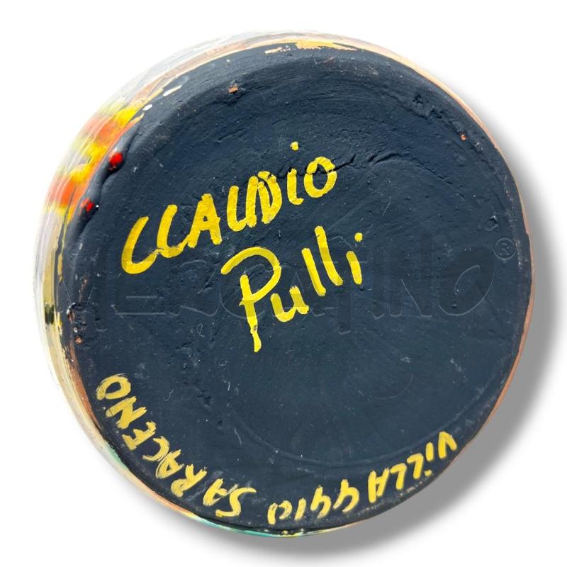 VASO CLAUDIO PULLI VILLAGGIO SARACENO CERAMICA SMALTATA H 16CM | Mercatino dell'Usato Rivoli 5