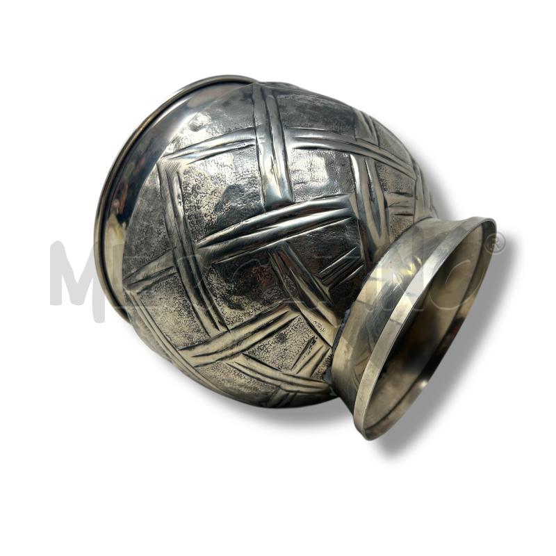 VASO IN SILVER BOMBATO GEOMETRIE DIAM 21 H 18.5 | Mercatino dell'Usato Rivoli 3