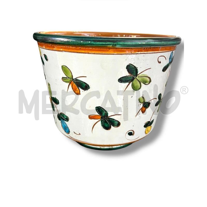 VASO IN TERRACOTTA H 21 DECORATO | Mercatino dell'Usato Rivoli 2