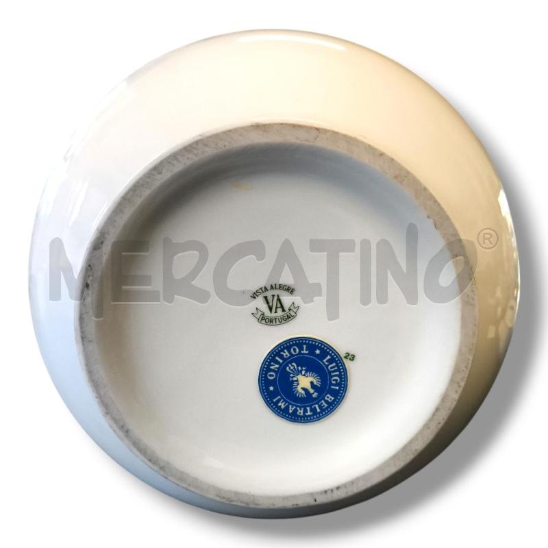 VASO PORTOGALLO VISTA ALEGRA H37 FIORI ROSSI BIANCHI | Mercatino dell'Usato Rivoli 4