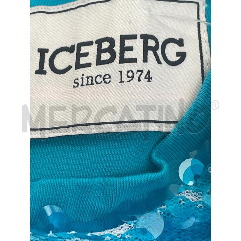 VESTITO BIMBA ICEBERG CELESTE PAILLETTES | Mercatino dell'Usato Rivoli 1