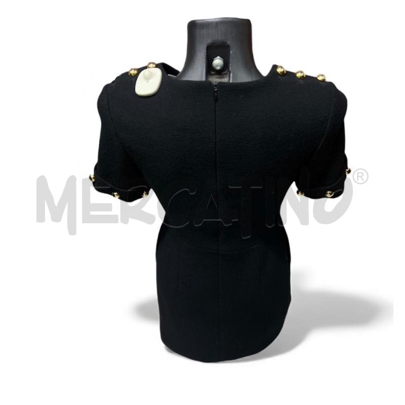 VESTITO DONNA 3.1 PHILLIP LIM NERO BOTTONI DORATI  | Mercatino dell'Usato Rivoli 3