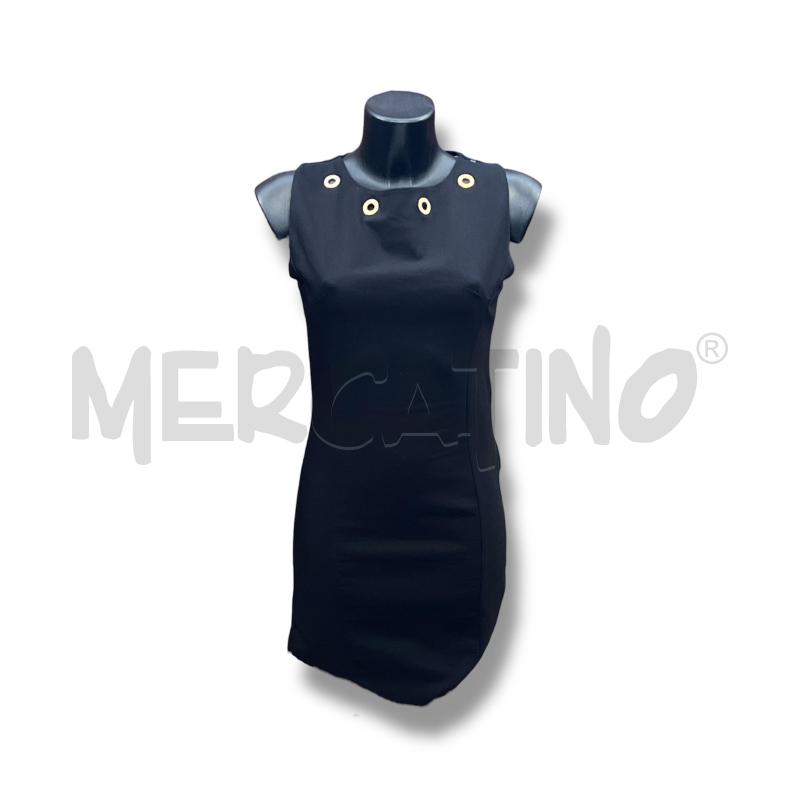VESTITO DONNA AMELIE REVEUR NERO SCOLLO FORI DORATI | Mercatino dell'Usato Rivoli 1