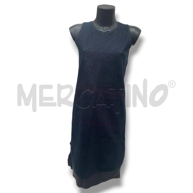 VESTITO DONNA B.128 JEANS SCURO RETRO BALZE 100 SETA | Mercatino dell'Usato Rivoli 1