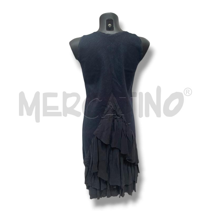 VESTITO DONNA B.128 JEANS SCURO RETRO BALZE 100 SETA | Mercatino dell'Usato Rivoli 2