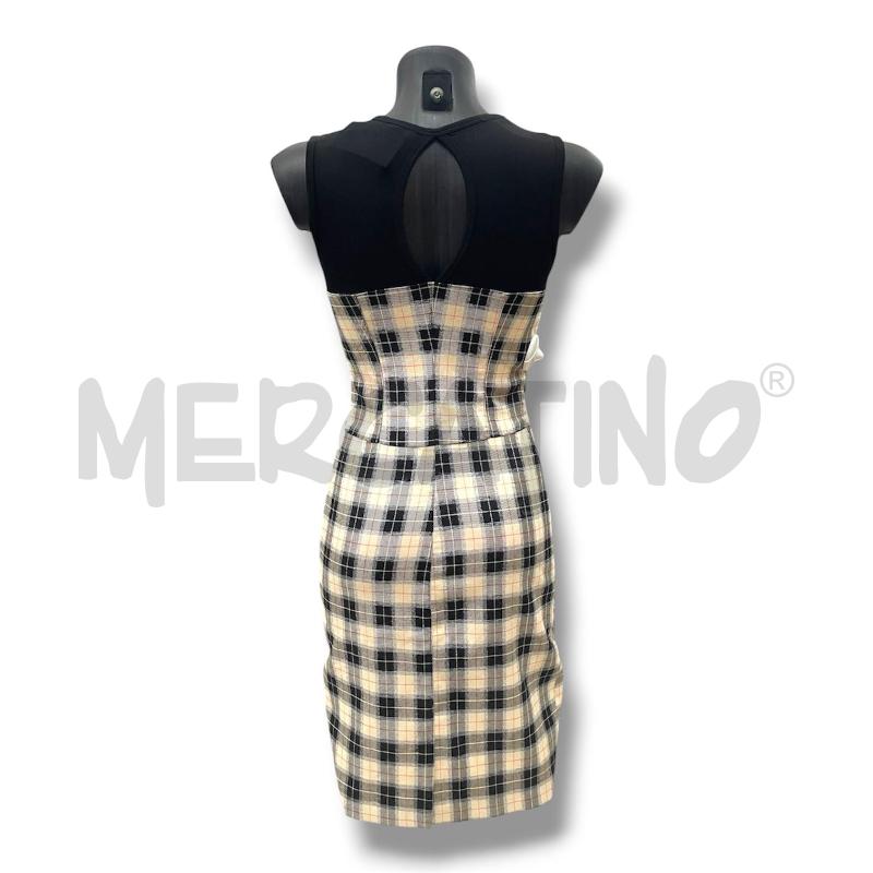 VESTITO DONNA DENNY ROSE QUADRI PANNA NERO | Mercatino dell'Usato Rivoli 2