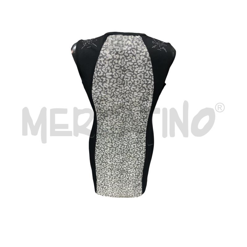VESTITO DONNA DESIGUAL NERO MACULATO LUREX  | Mercatino dell'Usato Rivoli 2
