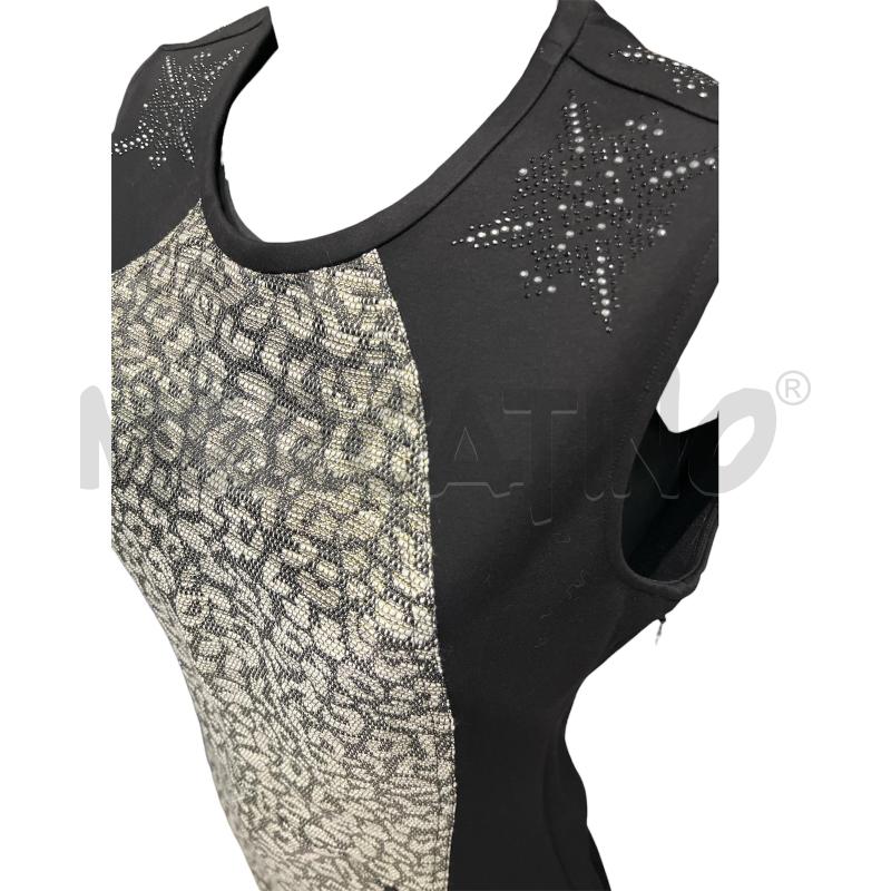 VESTITO DONNA DESIGUAL NERO MACULATO LUREX  | Mercatino dell'Usato Rivoli 3