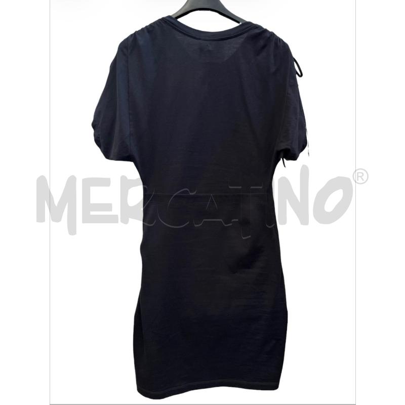 VESTITO DONNA DONDUP NERO SPALLA ARRICCIATA | Mercatino dell'Usato Rivoli 2