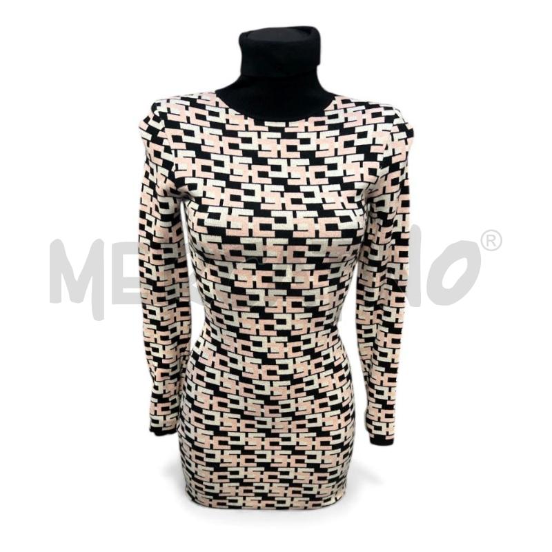 VESTITO DONNA ELISABETTA FRANCHI MONOGRAM B/N ROSA | Mercatino dell'Usato Rivoli 1
