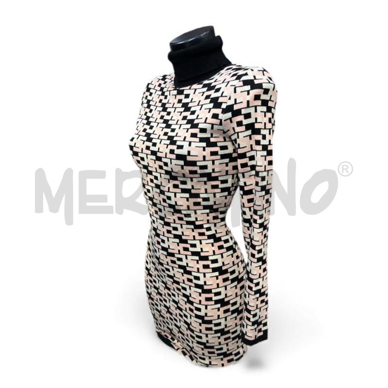 VESTITO DONNA ELISABETTA FRANCHI MONOGRAM B/N ROSA | Mercatino dell'Usato Rivoli 2