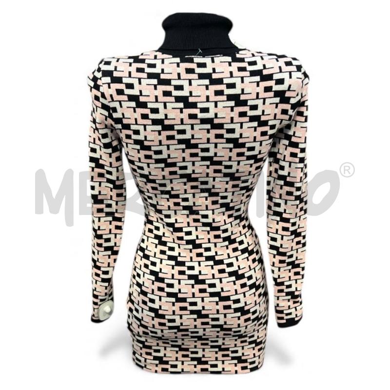 VESTITO DONNA ELISABETTA FRANCHI MONOGRAM B/N ROSA | Mercatino dell'Usato Rivoli 3