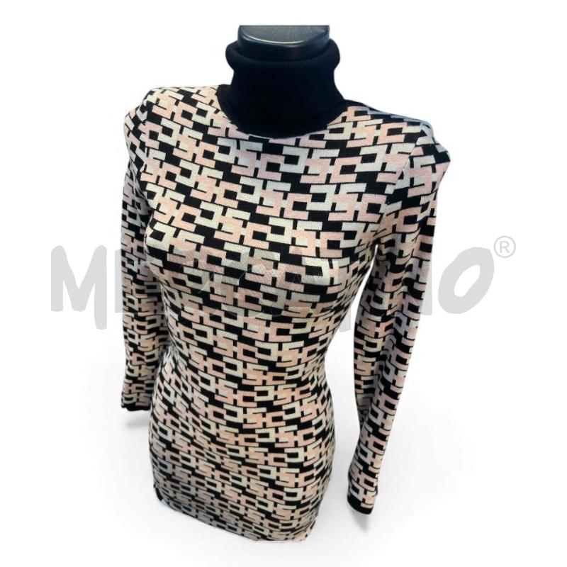 VESTITO DONNA ELISABETTA FRANCHI MONOGRAM B/N ROSA | Mercatino dell'Usato Rivoli 4
