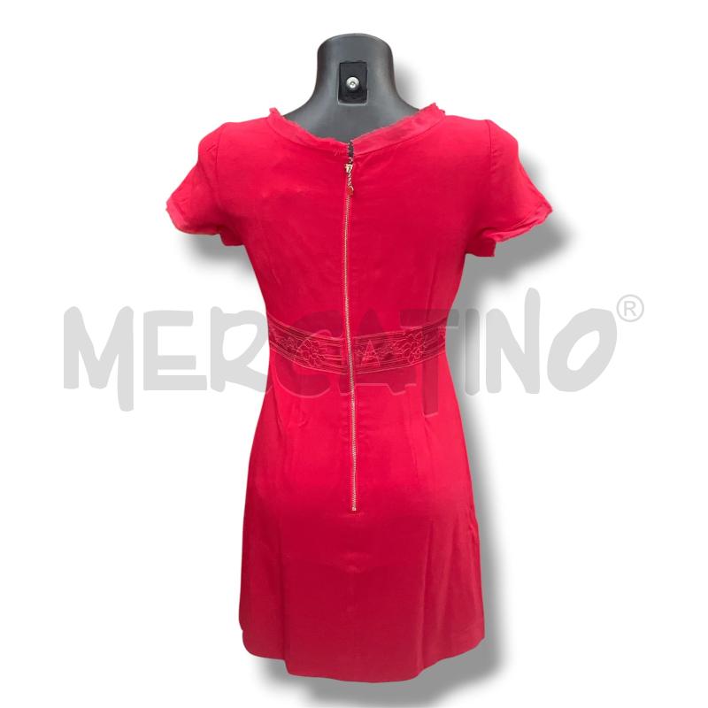 VESTITO DONNA ELISABETTA FRANCHI ROSSO PIZZO FIOCCO  | Mercatino dell'Usato Rivoli 2