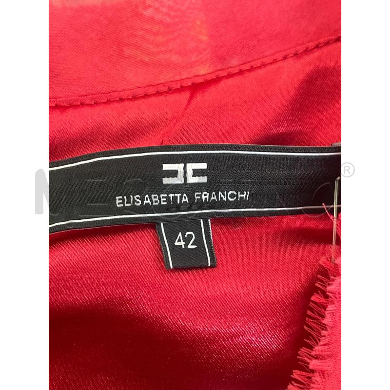 VESTITO DONNA ELISABETTA FRANCHI ROSSO PIZZO FIOCCO  | Mercatino dell'Usato Rivoli 3