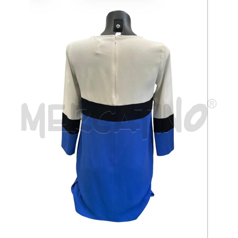 VESTITO DONNA EMME MARELLA OFF WHITE BLU NERO | Mercatino dell'Usato Rivoli 2