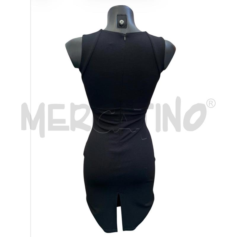 VESTITO DONNA FURNARI NERO TUBINO SCOLLO QUADRATO | Mercatino dell'Usato Rivoli 2